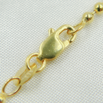 Load image into Gallery viewer, 14k Solid Yellow Gold Bead Chain