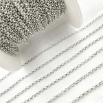 Load image into Gallery viewer, Sterling Silver Rolo Chain