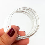 Load image into Gallery viewer, White Sterling Silver Ring Connector