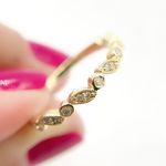 Load image into Gallery viewer, 14K Solid Gold Diamond Ring.