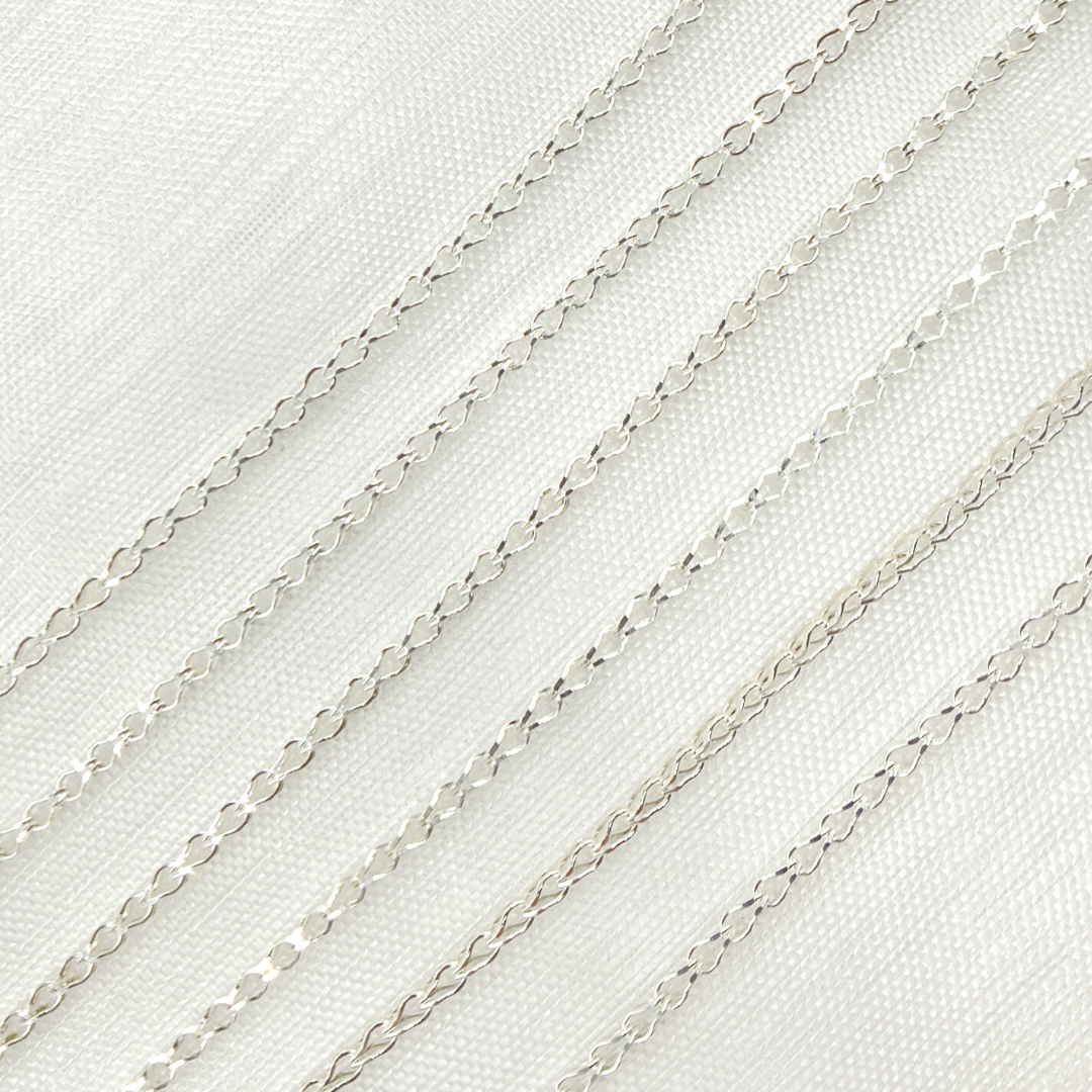 Z32SS. Sterling Silver 1.7mm Wheat Chain