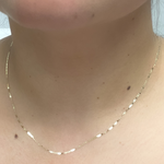 Load image into Gallery viewer, 14K Solid Gold Flat Marina Link Chain