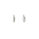 Load image into Gallery viewer, EHD57037W. 14k Solid Gold Baguette Hoops