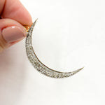 Load image into Gallery viewer, DP495. Diamond Sterling Silver Moon Pendant