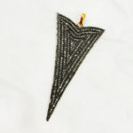 Load image into Gallery viewer, DP052. Diamond Sterling Silver Arrow Head Pendant