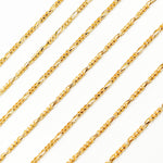 Load image into Gallery viewer, Solid Gold Round Figaro Link Chain