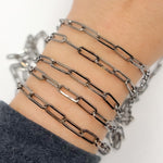 Load image into Gallery viewer, Shop Now Oxidized Sterling Silver Paperclip Chain