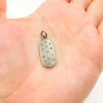 Load image into Gallery viewer, DC788. Diamond & Sterling Silver Oval Pendant
