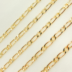 Load image into Gallery viewer, 3811CHRGF. 14K Gold Filled Flat Oval & Round Link Curb Chain