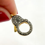 Load image into Gallery viewer, buy Diamond & Sterling Silver Pear Shape Trigger Claspy