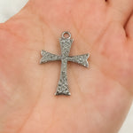 Load image into Gallery viewer, DC317. Diamond Sterling Silver Cross Pendant