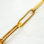 Load image into Gallery viewer, Gold Filled Hammered Paperclip Chains