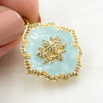 Load image into Gallery viewer, Shop Diamond Sterling Silver Flower Enamel Pendant