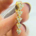 Load image into Gallery viewer, EFG52163. 14K Solid Gold Diamond Dangle Earrings