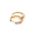 Load image into Gallery viewer, EHF56280. 14k Solid Gold Diamond Hoops