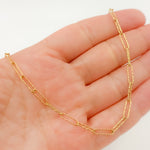 Load image into Gallery viewer, Shop 14K Solid Gold Hammered Paperclip Chain