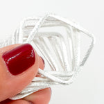 Load image into Gallery viewer, Buy White Sterling Silver Brushed Square Connector