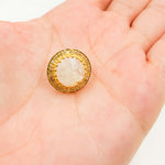 Load image into Gallery viewer, DE043. Diamond Silver Gemstone Round Studs