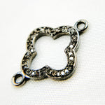 Load image into Gallery viewer, DC904. Diamond Sterling Silver Flower Connector