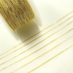 Load image into Gallery viewer, 14K Solid Yellow Gold Curb Link Chain