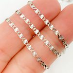 Load image into Gallery viewer, X39SS. Sterling Silver Diamond Cut Mariner Link Chain