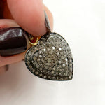 Load image into Gallery viewer, Diamond Sterling Silver Heart Pendant