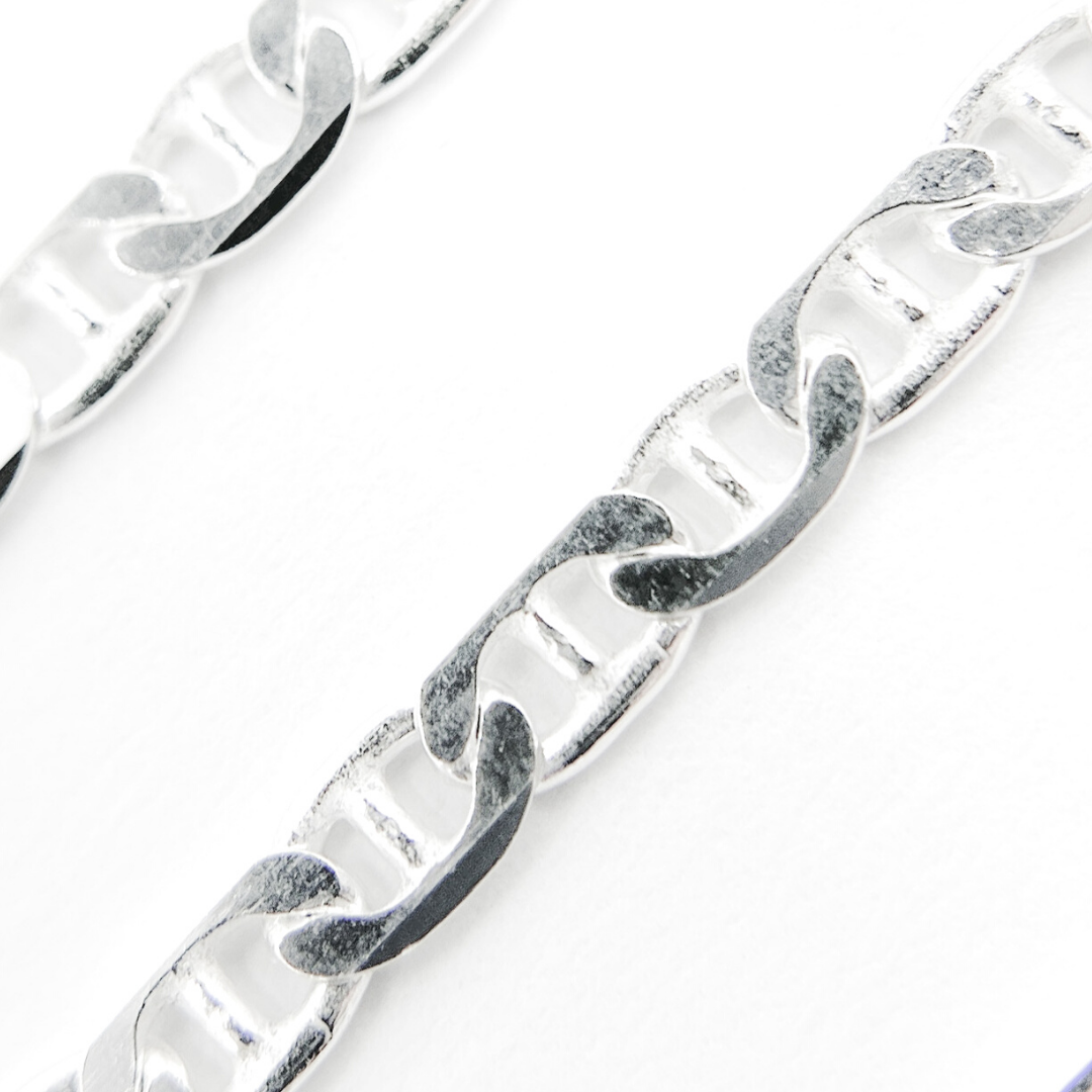 Y65SS. 925 Sterling Silver Marina Link Chain