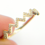 Load image into Gallery viewer, 14K Solid Gold Diamond Ring.