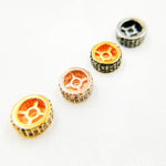 Load image into Gallery viewer, DC579. Diamond & Sterling Silver Spacer Bead