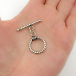 Load image into Gallery viewer, Buy Oxidized Sterling Silver Toggle Clasp