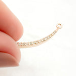 Load image into Gallery viewer, DC071. Diamond Sterling Silver Bar Pendant