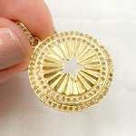 Load image into Gallery viewer, Diamond Sterling Silver Round Star Pendant