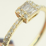 Load image into Gallery viewer, 14K Solid Yellow Gold Statement Diamond Ring.
