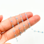 Load image into Gallery viewer, 70/1003FSS. 925 Sterling Silver Enamel Flat Marina Chain