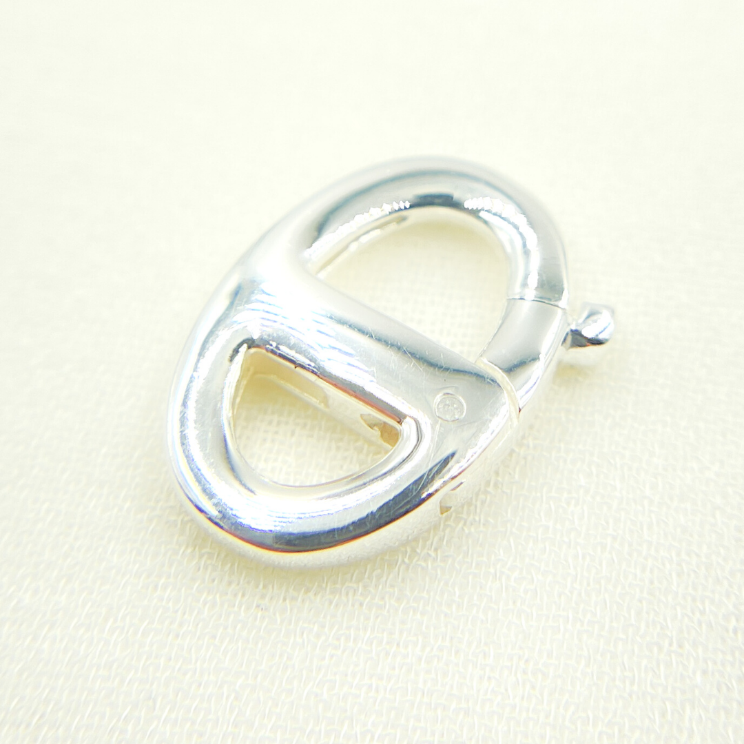 925 Sterling Silver Gucci Style Clasp 17x12mm. 367