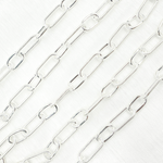 Load image into Gallery viewer, Silver Paperclip Chain