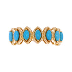 Load image into Gallery viewer, RAZ02180TQ. 14K Solid Gold Turquoise Gemstone Ring