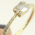 Load image into Gallery viewer, 14K Solid Yellow Gold Statement Diamond Ring.