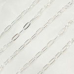 Load image into Gallery viewer, Sterling Silver Flat Paperclip Chains