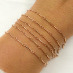 Load image into Gallery viewer, 1310RGF. Rose Gold-Filled Smooth Cable Chain