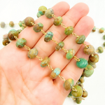 Load image into Gallery viewer, Buy Now Copper Turquoise Gold Plated Wire Chains