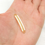 Load image into Gallery viewer, Diamond Sterling Silver Rectangle Enamel Connector