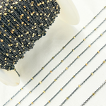 Load image into Gallery viewer, Silver Satellite Gold Plated Cube Chain