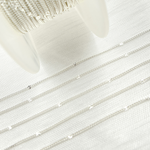 Load image into Gallery viewer, Silver Satellite Curb & Diamond Cut Marina Link Chains