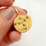 Load image into Gallery viewer, DP316. Diamond Sterling Silver Round Pendant