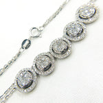 Load image into Gallery viewer, NK112603. 14K Solid White Gold Diamond Necklace
