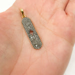 Load image into Gallery viewer, Diamond Sterling Silver Oval Star Pendant