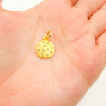 Load image into Gallery viewer, DC014. Diamond Sterling Silver Round Charm