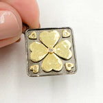 Load image into Gallery viewer, Shop Now Silver Square Flower Pendant