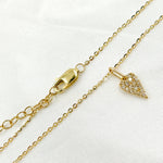 Load image into Gallery viewer, PHE38753. 14K Solid Gold Heart Shape Diamond Necklace